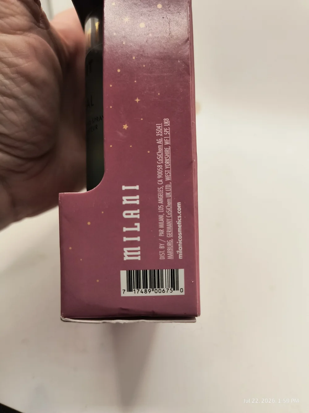 Milani Prep + Set Facial Spray Duo NIB Facial Mist Setting Spray Hypochlorous